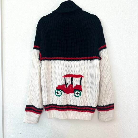 Vintage Simpsons Sears Cowichan Cardigan Knit Sweater 60s/70s Men’s M (38-40) - Picture 2 of 9